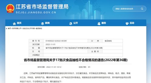 江蘇省市場監(jiān)督管理局公布餐飲食品抽檢結(jié)果 14批次中2批次不合格，遠程健康管理服務助力食品安全監(jiān)管